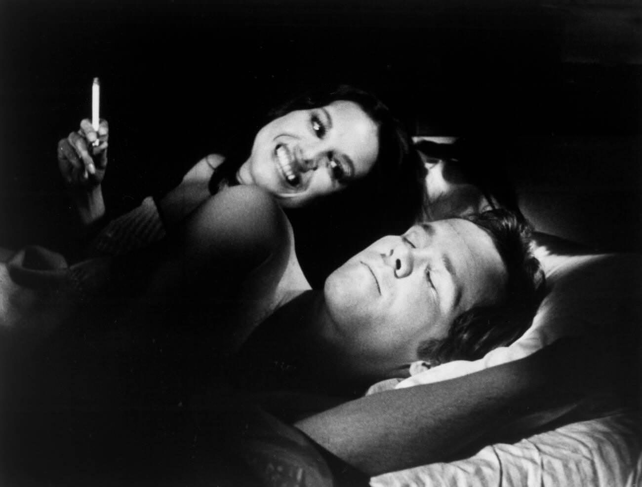 Lana Wood And Wendell Burton On-Set Of &Amp;Quot;Goodnight Jackie&Amp;Quot;, 1974.