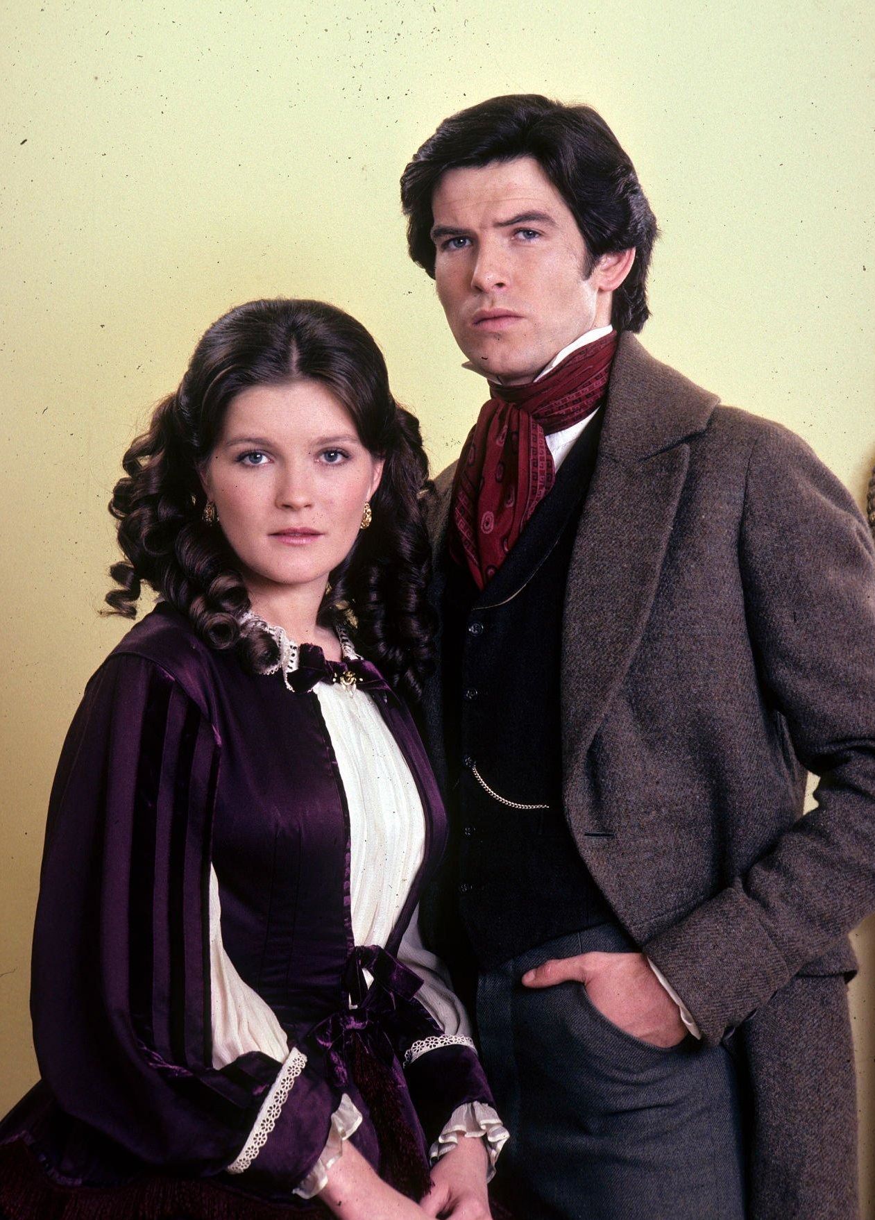 Kate Mulgrew And Pierce Brosnan In &Amp;Quot;The Manions Of America,&Amp;Quot; 1981.