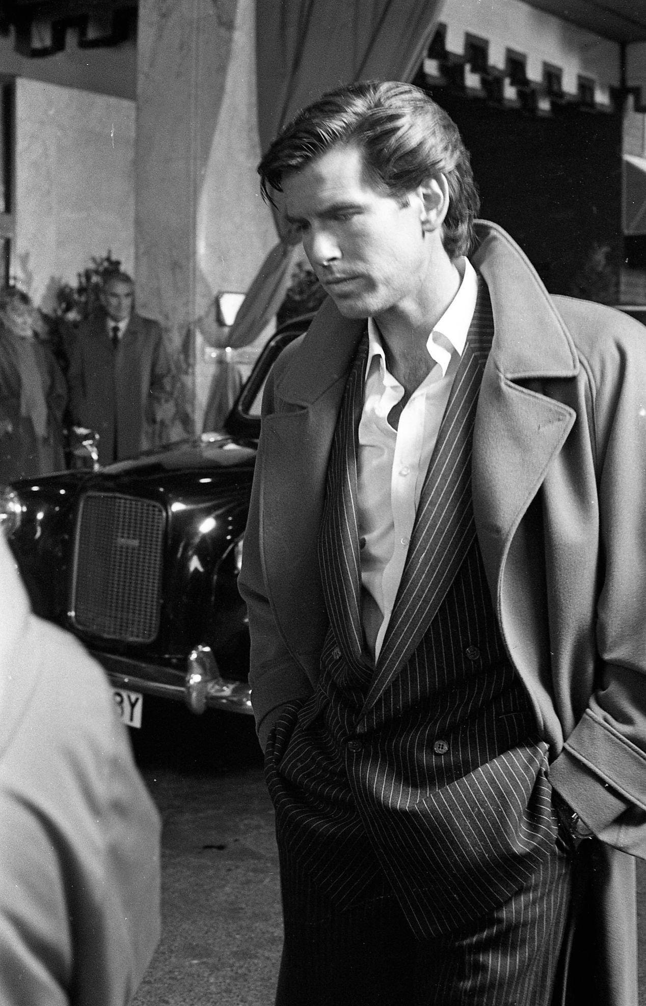 Pierce Brosnan At The Berkley Court Hotel Dublin During &Amp;Quot;Remington Steele&Amp;Quot; Filming, November 20, 1986.