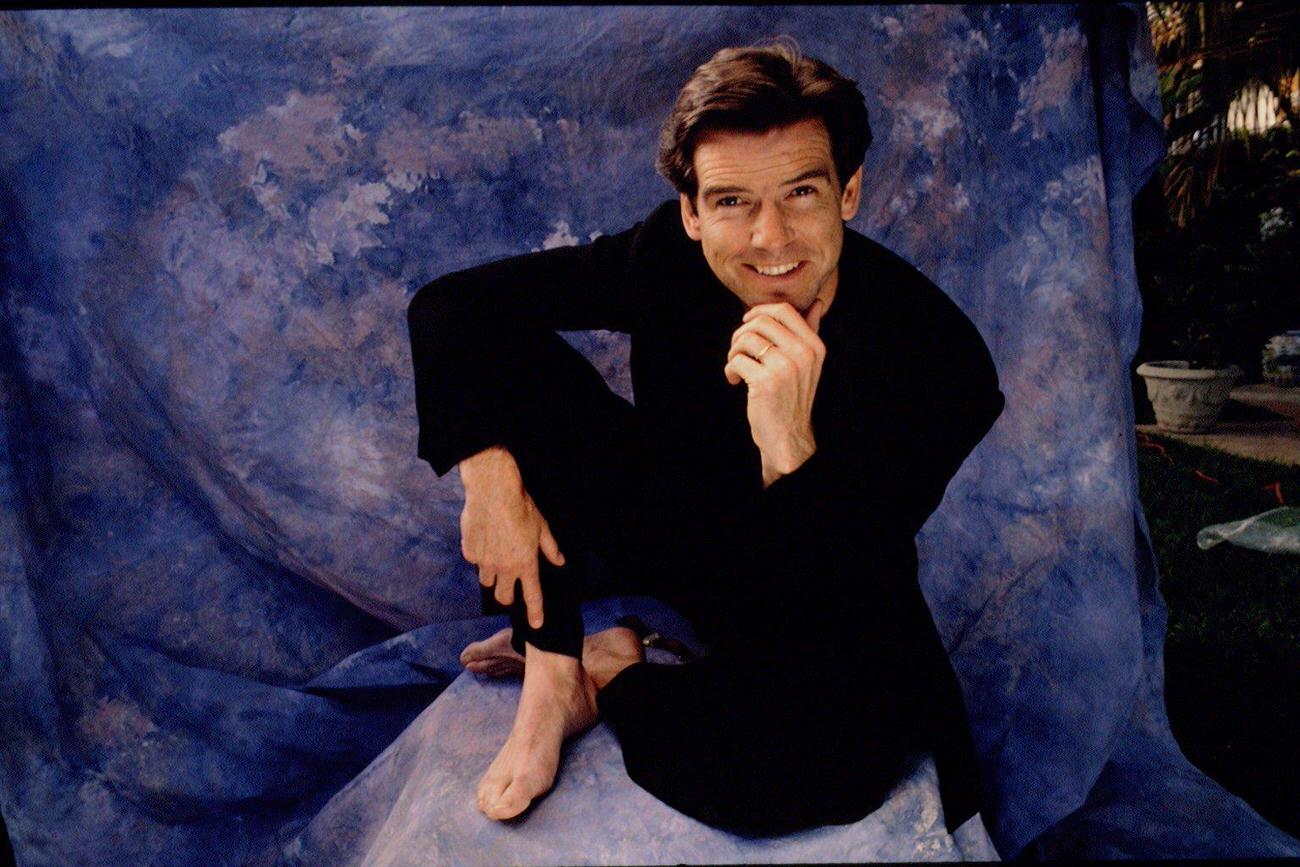 Pierce Brosnan At Home.