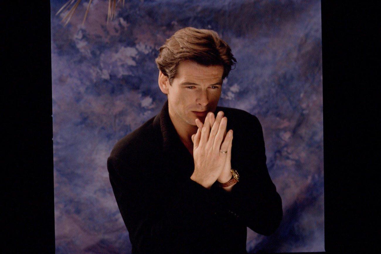 Pierce Brosnan At Home.