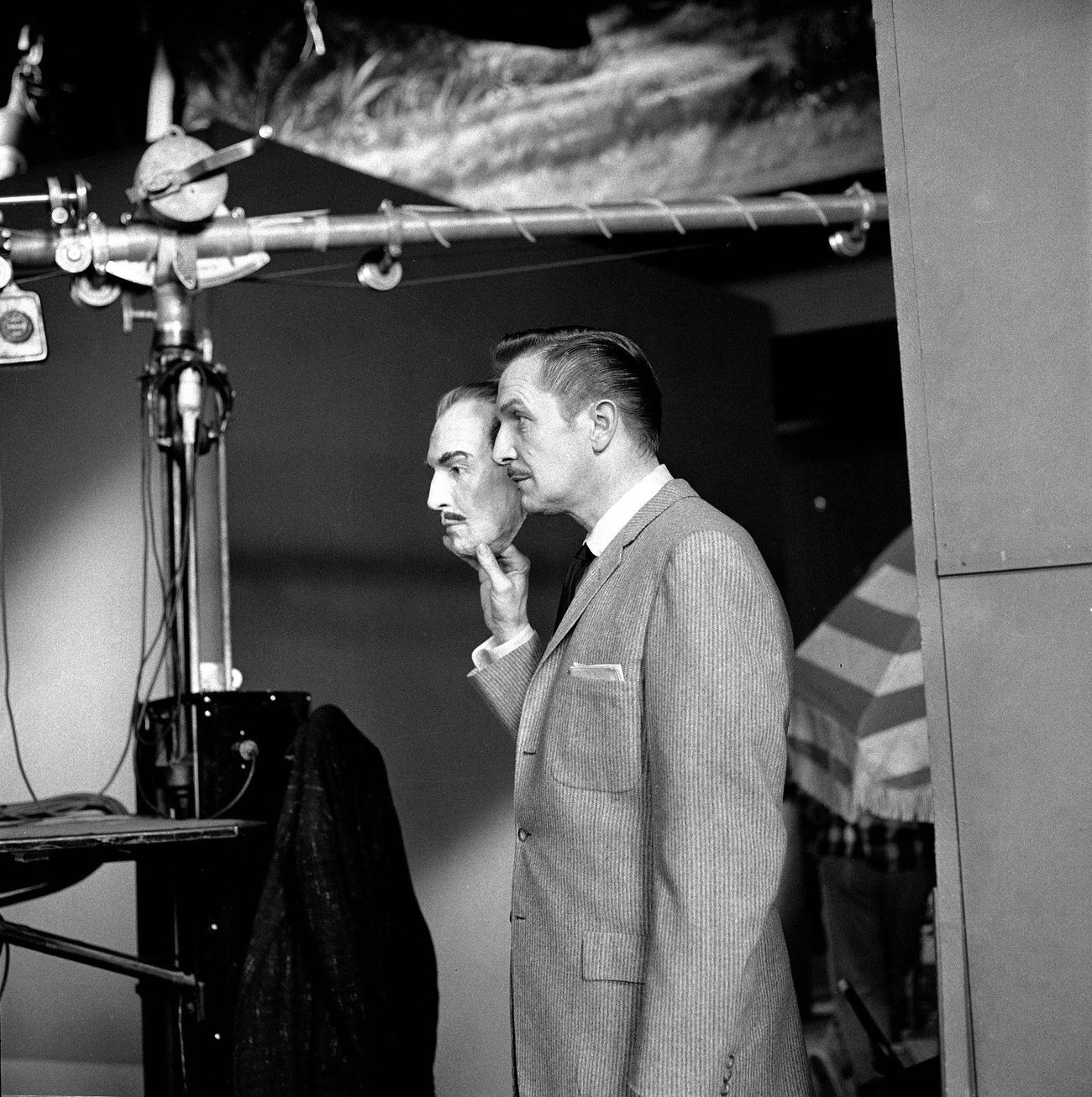 Vincent Price On The Chrysler Shower Of Stars, May 9, 1957.