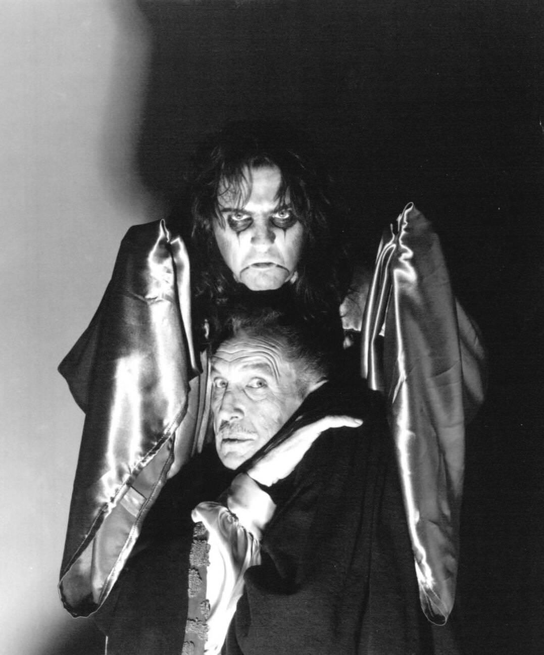 Alice Cooper And Vincent Price, 1975.