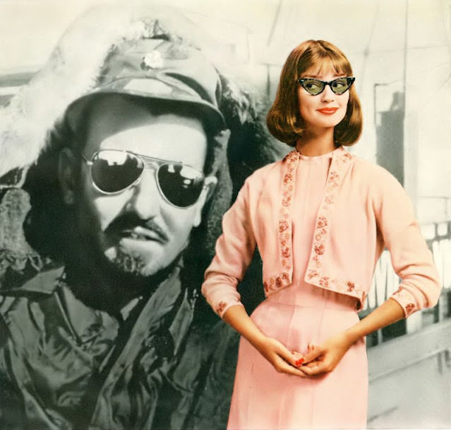 Dolores Hawkins In A Ray-Ban Sunglasses Advertisement, Vogue, May 1, 1959.