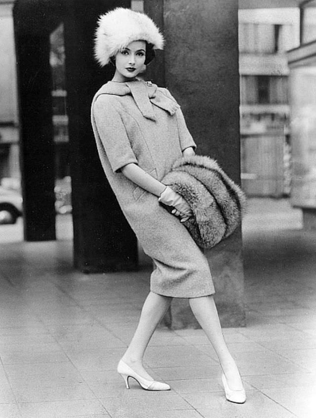 Gitta Schilling In Chemise Dress By Uli Richter, 1958.