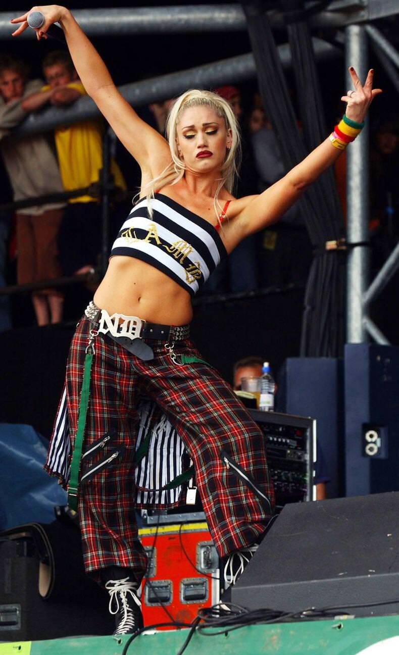 Gwen Stefani At Glastonbury Festival 2002.