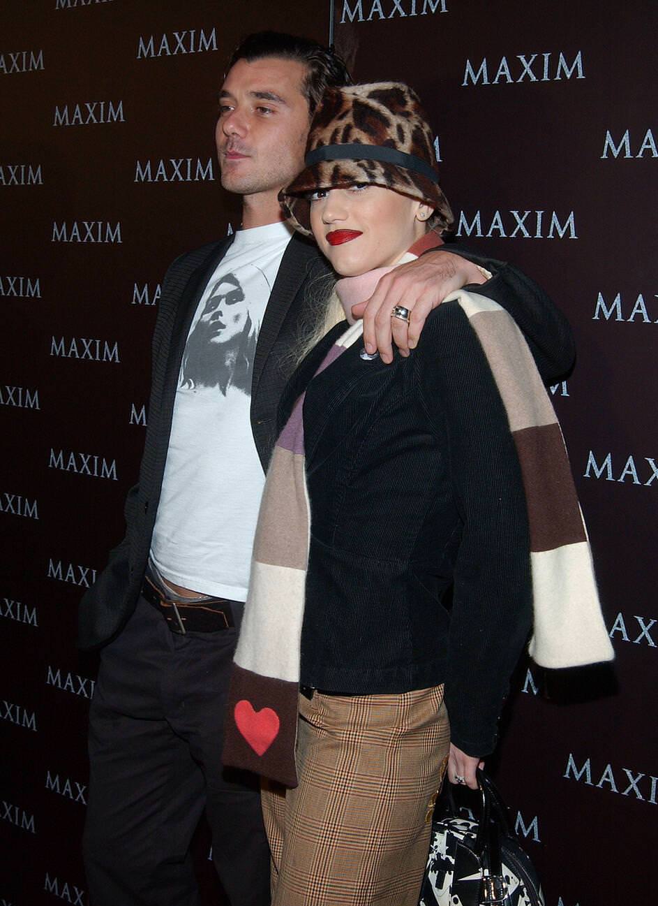 Gwen Stefani And Gavin Rossdale Arriving At Maxim Magazine- Pussycat Dolls Event, Henry Fonda Theatre, Los Angeles, December 3, 2002.