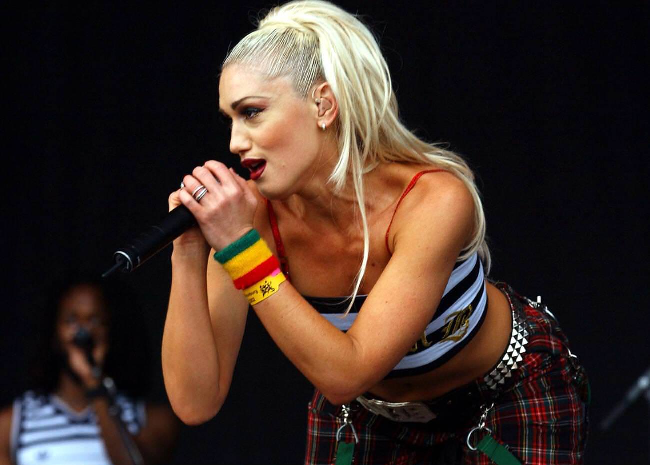 Gwen Stefani At Glastonbury Festival 2002.