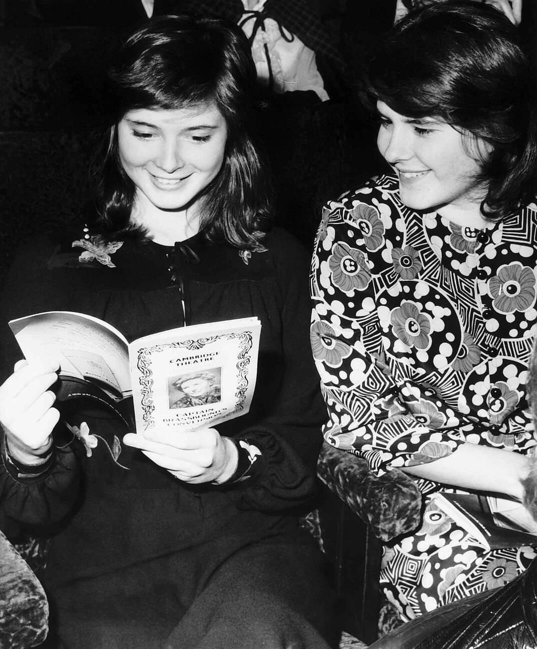 Isabella Rossellini And Twin Sister Ingrid, 1971.