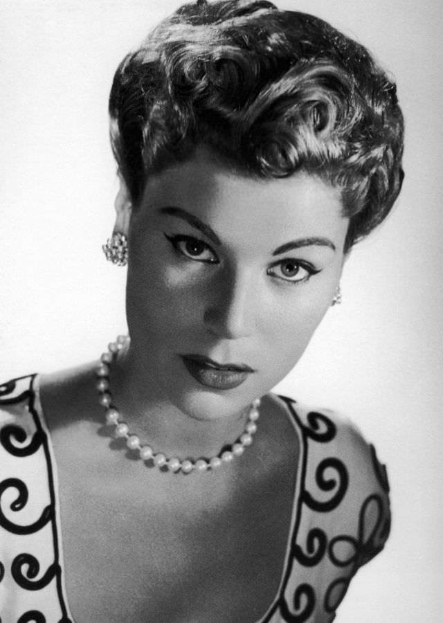 Stella In Hair And Make-Up By Elizabeth Arden For Jacques Fath, 1954.