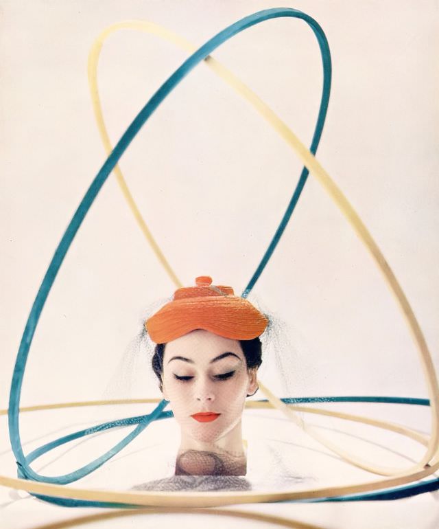 Anne Gunning In Gilbert Orcel'S Mandarin Hat, Harper'S Bazaar Uk, April 1951.