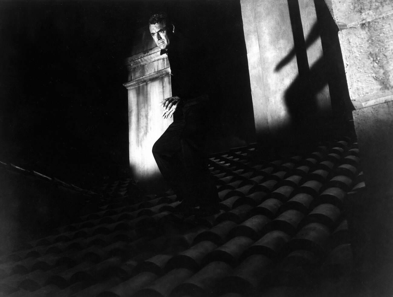 Cary Grant On Rooftop In &Amp;Quot;To Catch A Thief,&Amp;Quot; 1955.