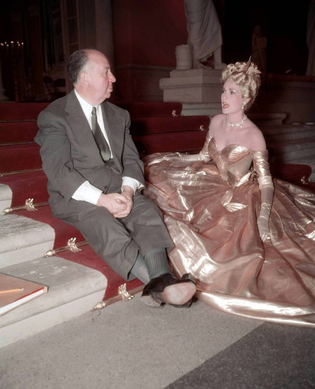 &Amp;Quot;To Catch A Thief,&Amp;Quot; Starring Grace Kelly And Alfred Hitchcock, 1955.
