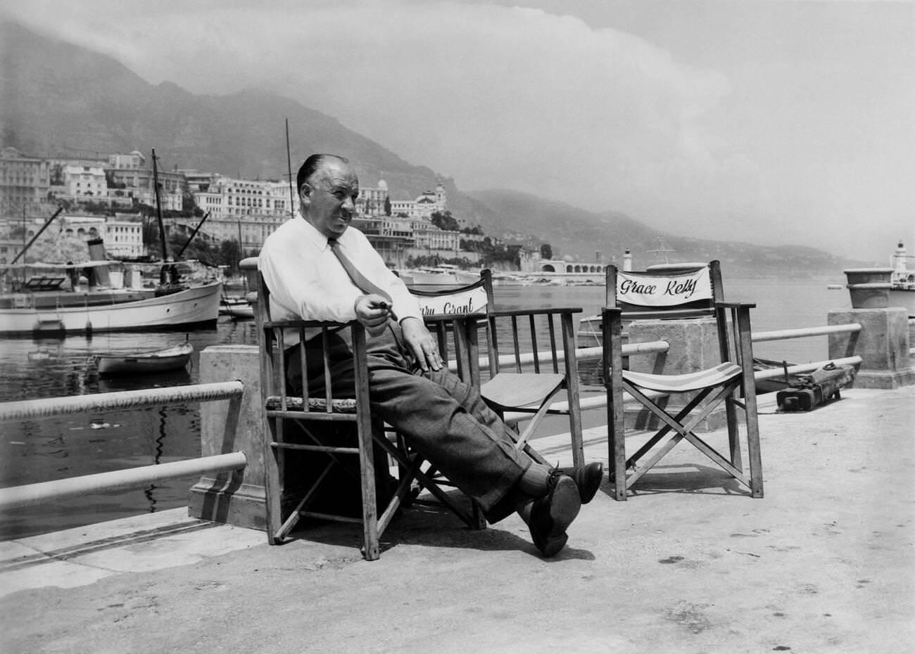 Alfred Hitchcock Directing &Amp;Quot;To Catch A Thief,&Amp;Quot; 1955.