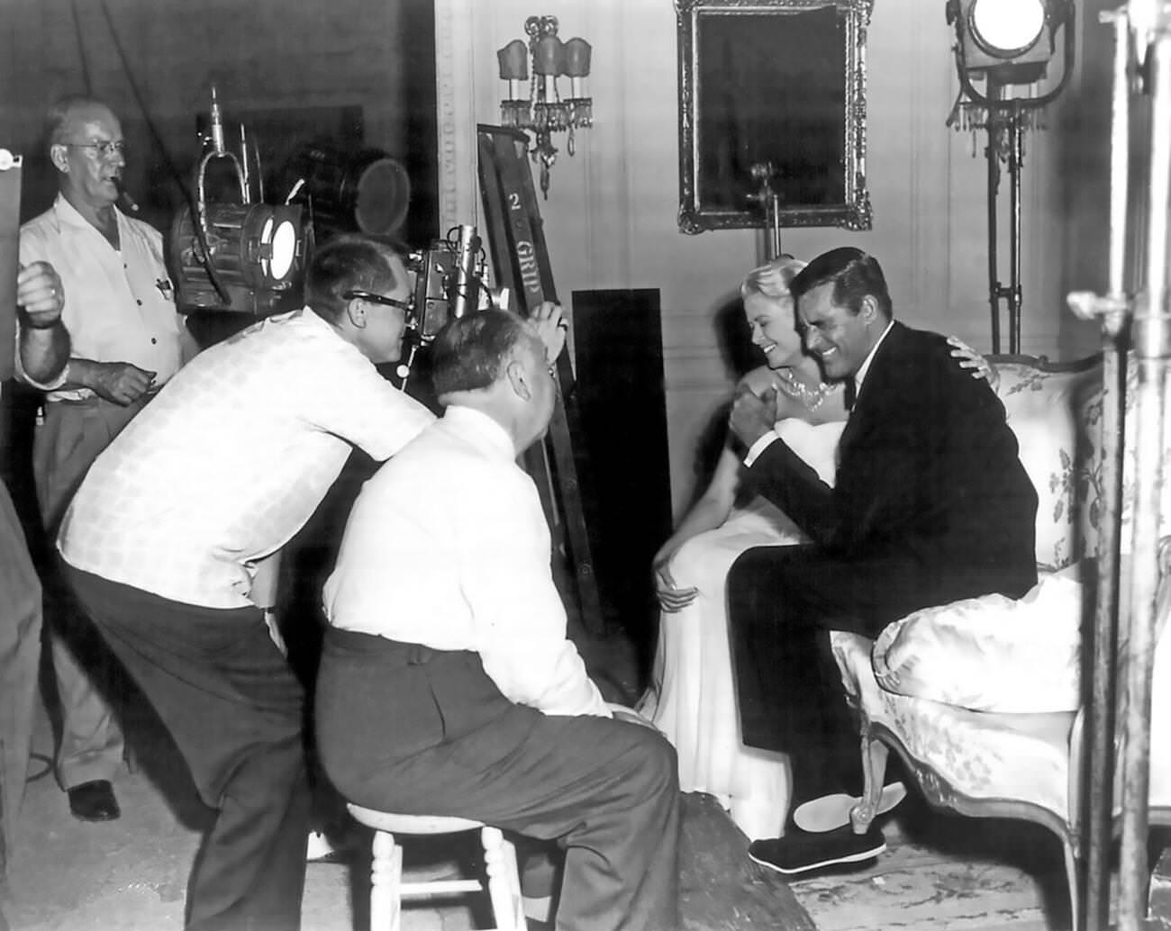 Behind The Scenes Of &Amp;Quot;To Catch A Thief&Amp;Quot; With Alfred Hitchcock, 1955.