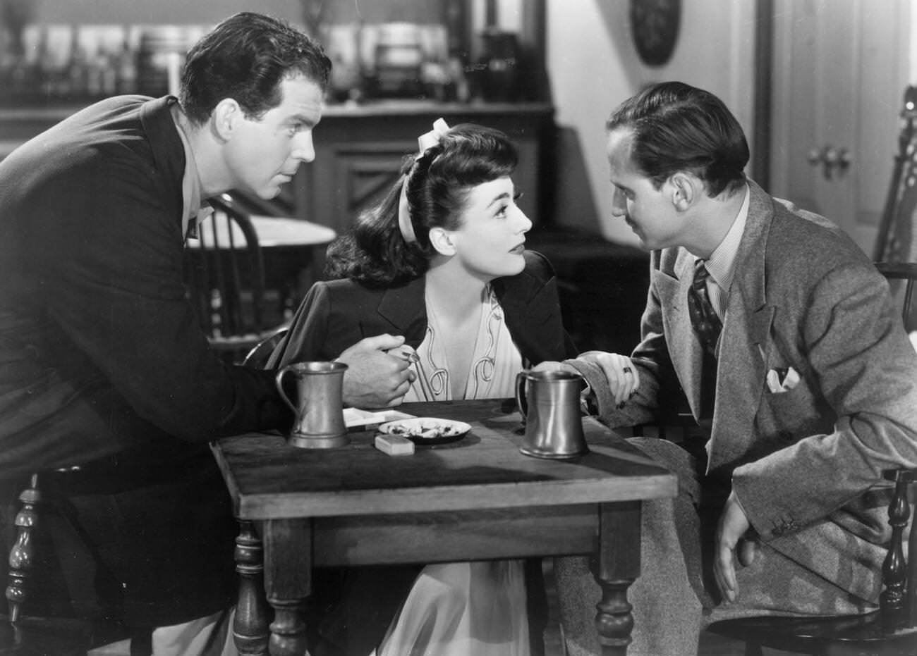 Fred Macmurray And Joan Crawford Starred In Above Suspicion, 1943.