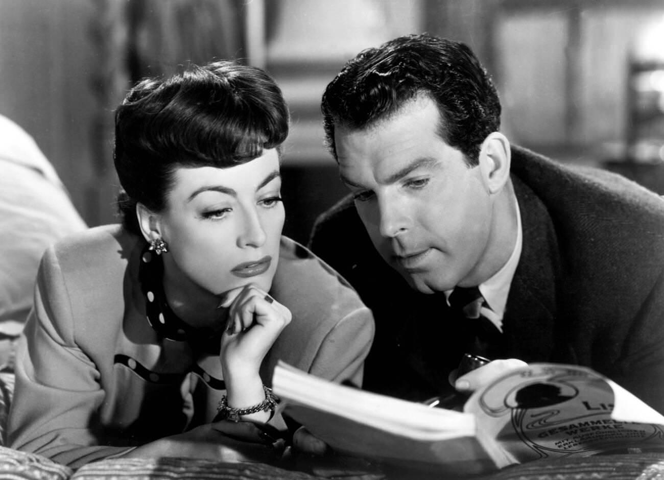 Joan Crawford And Fred Macmurray Appeared In Above Suspicion, 1943.