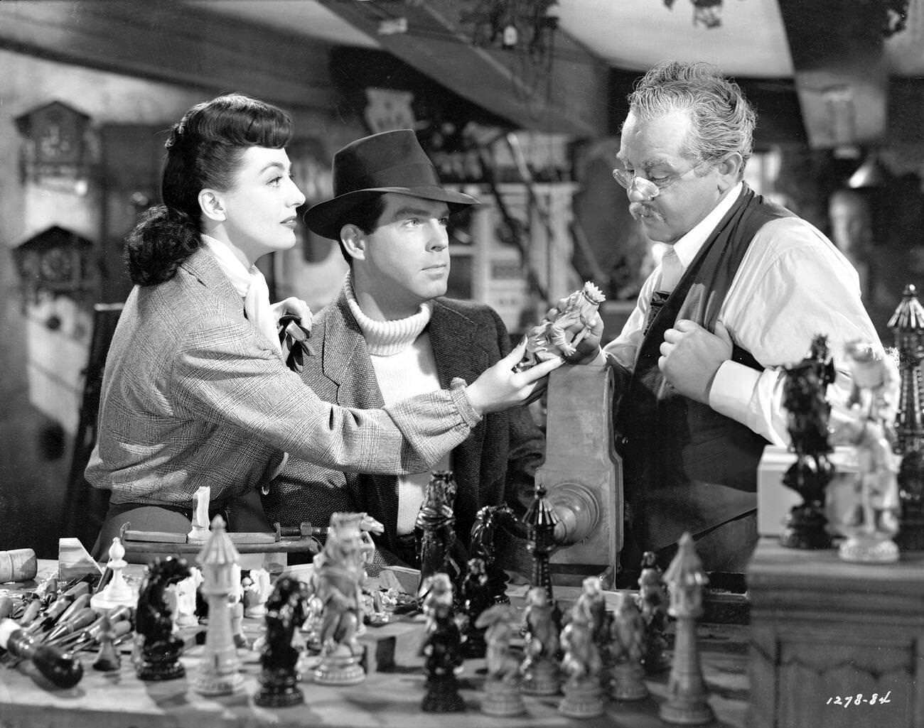 Joan Crawford And Fred Macmurray In Above Suspicion, Released August 5, 1943.