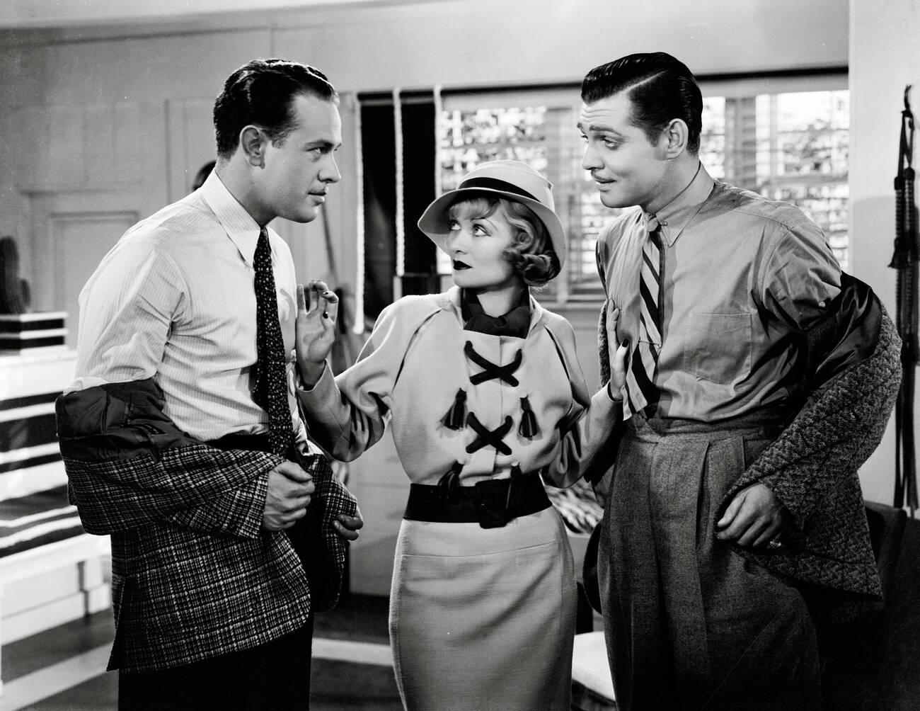 Harvey Stephens, Constance Bennett, And Clark Gable In &Amp;Quot;After Office Hours,&Amp;Quot; 1935
