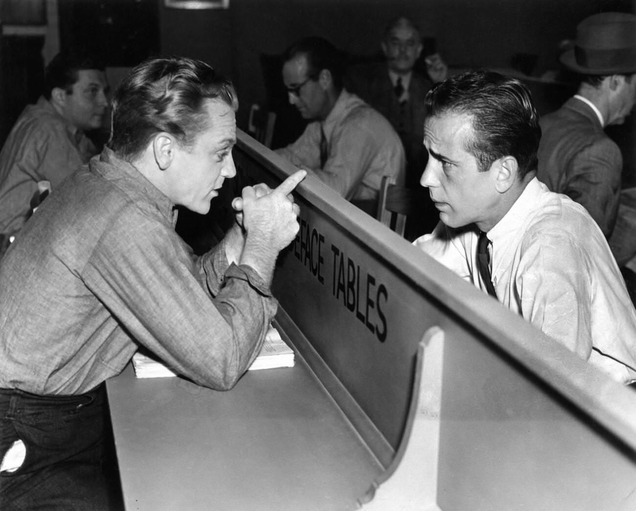 James Cagney And Humphrey Bogart In Angels With Dirty Faces, 1938.