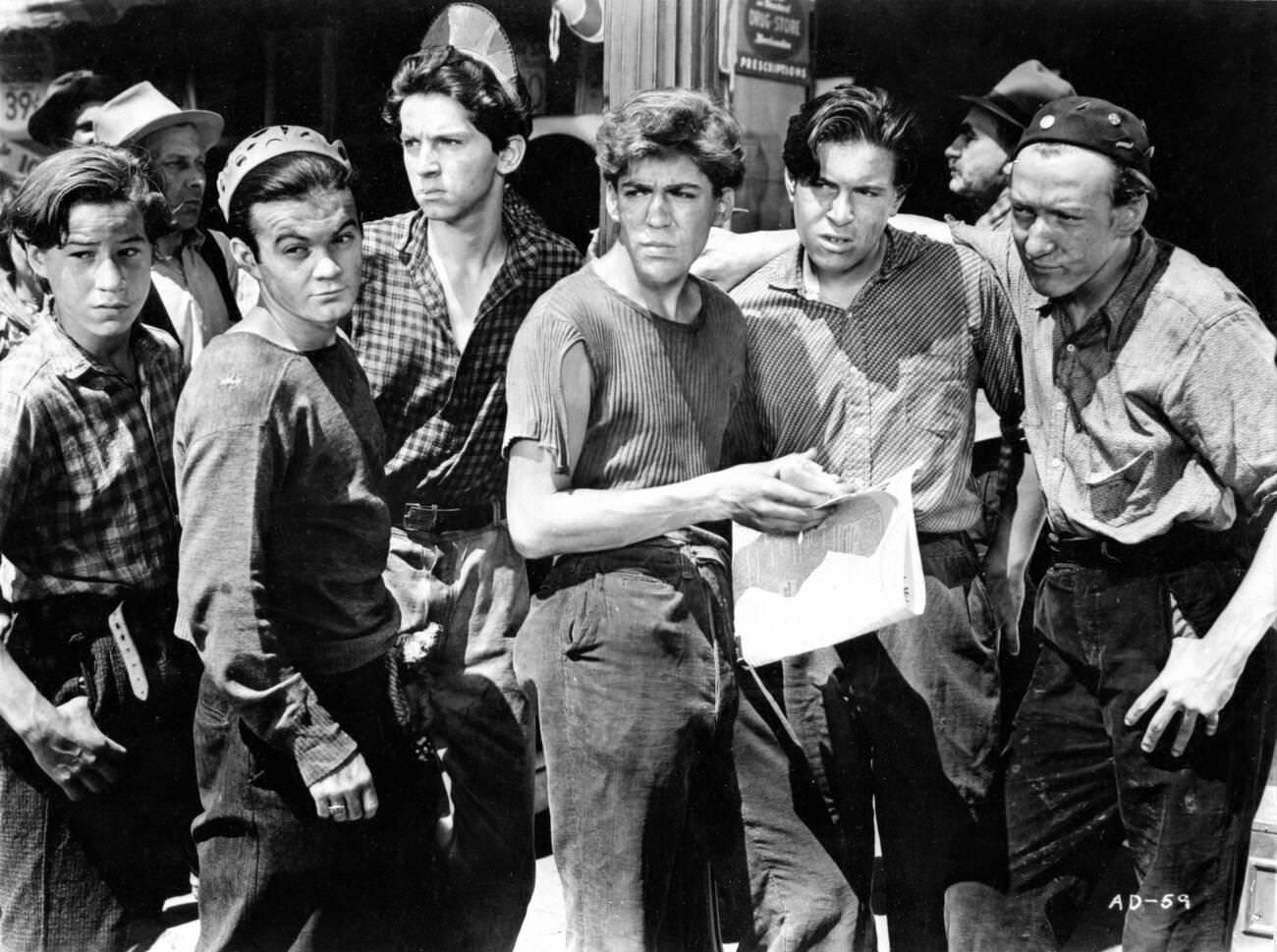 The Dead End Kids In Angels With Dirty Faces, 1938.