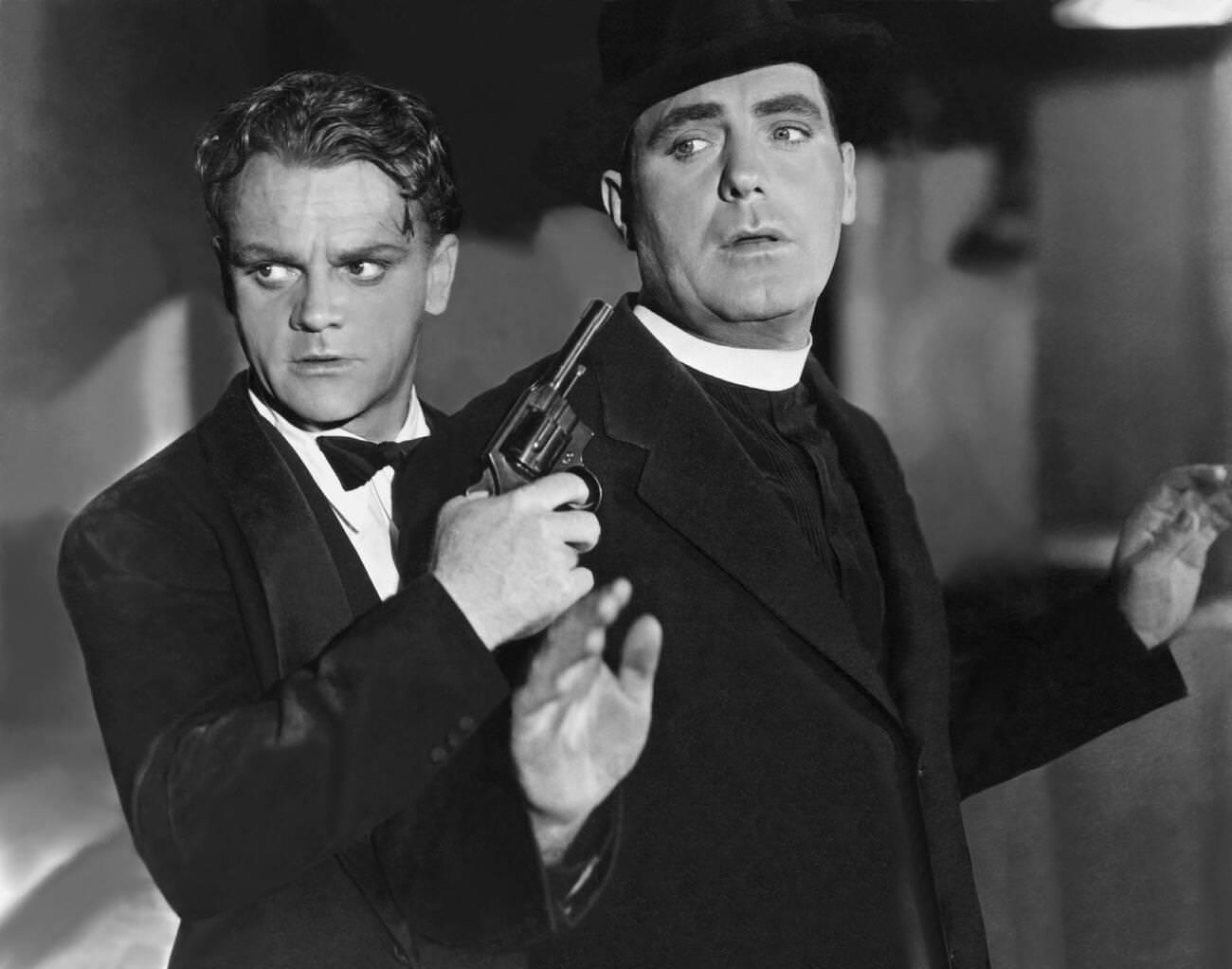 James Cagney And Pat O'Brien In Angels With Dirty Faces, 1938.
