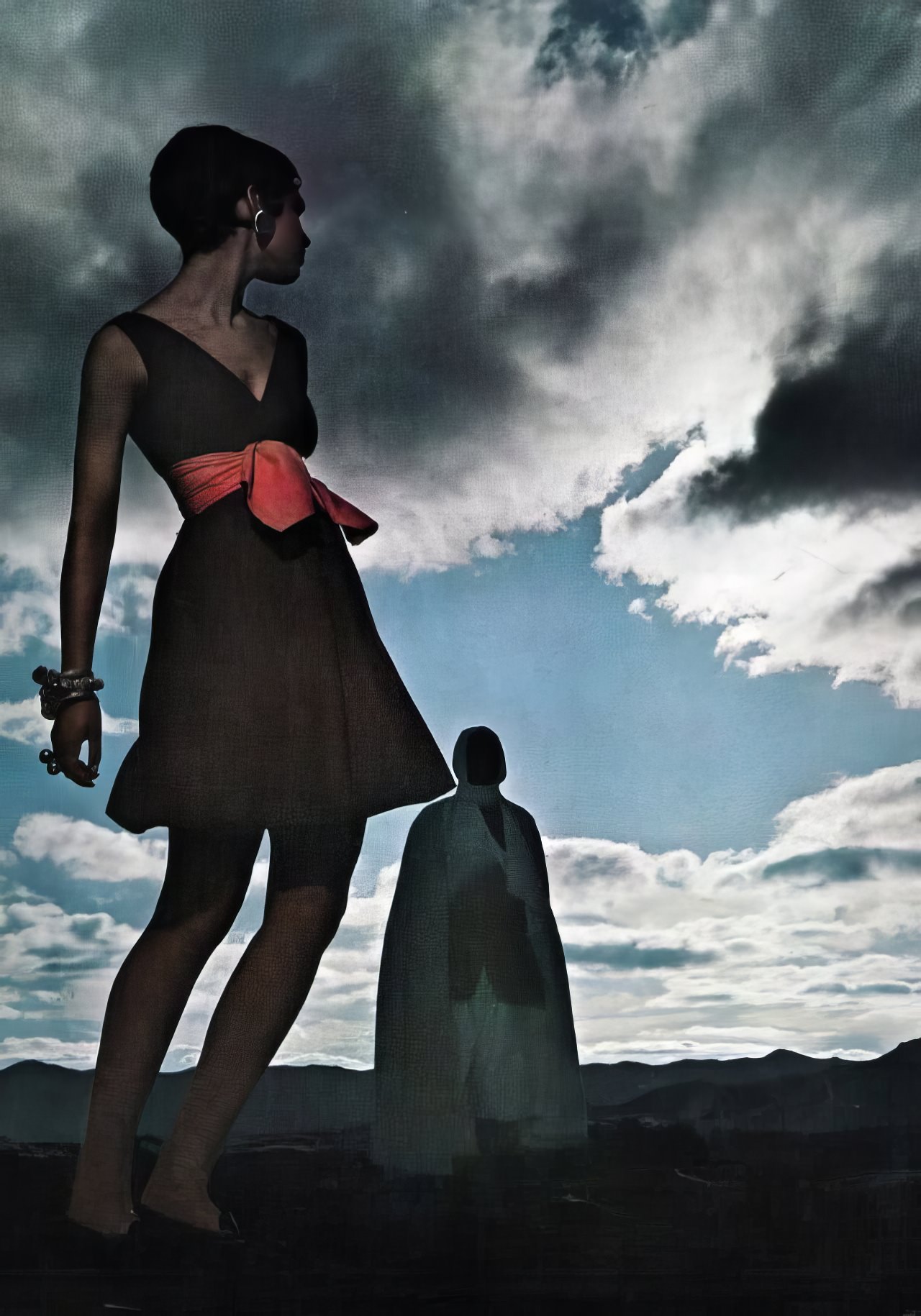 Ann Turkel In A Short Brown Linen Dress By Susan Small In Tunis, 1967.