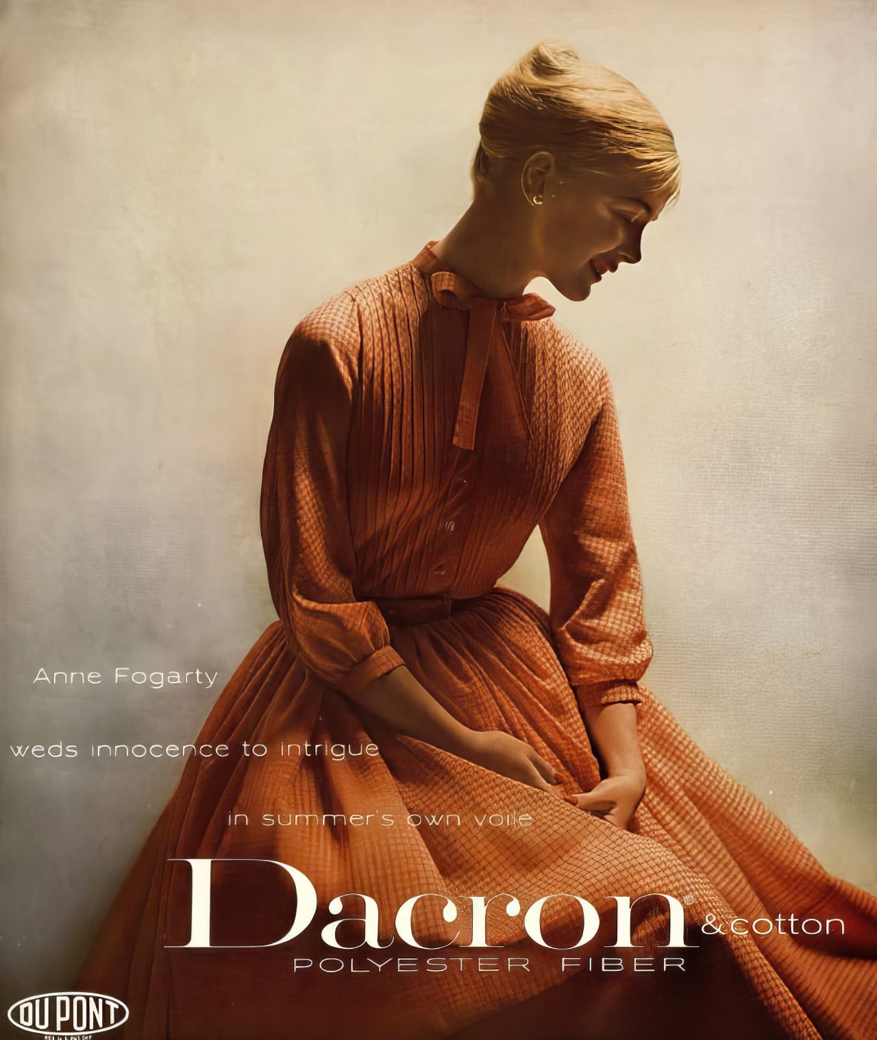 Ann Klem In A Dress By Anne Fogarty, Harper'S Bazaar, May 1959.