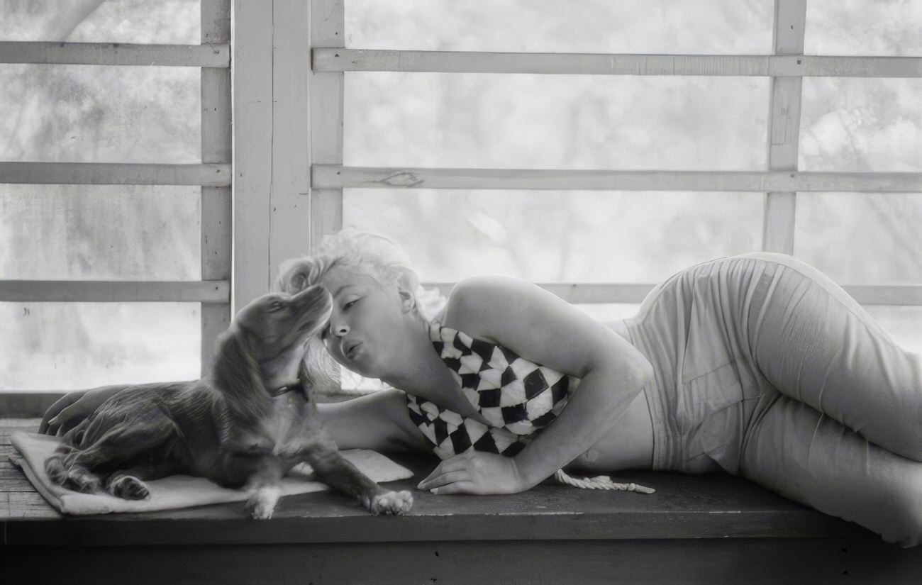 Heartwarming Vintage Photos Of Marilyn Monroe Posing With Her Dogs