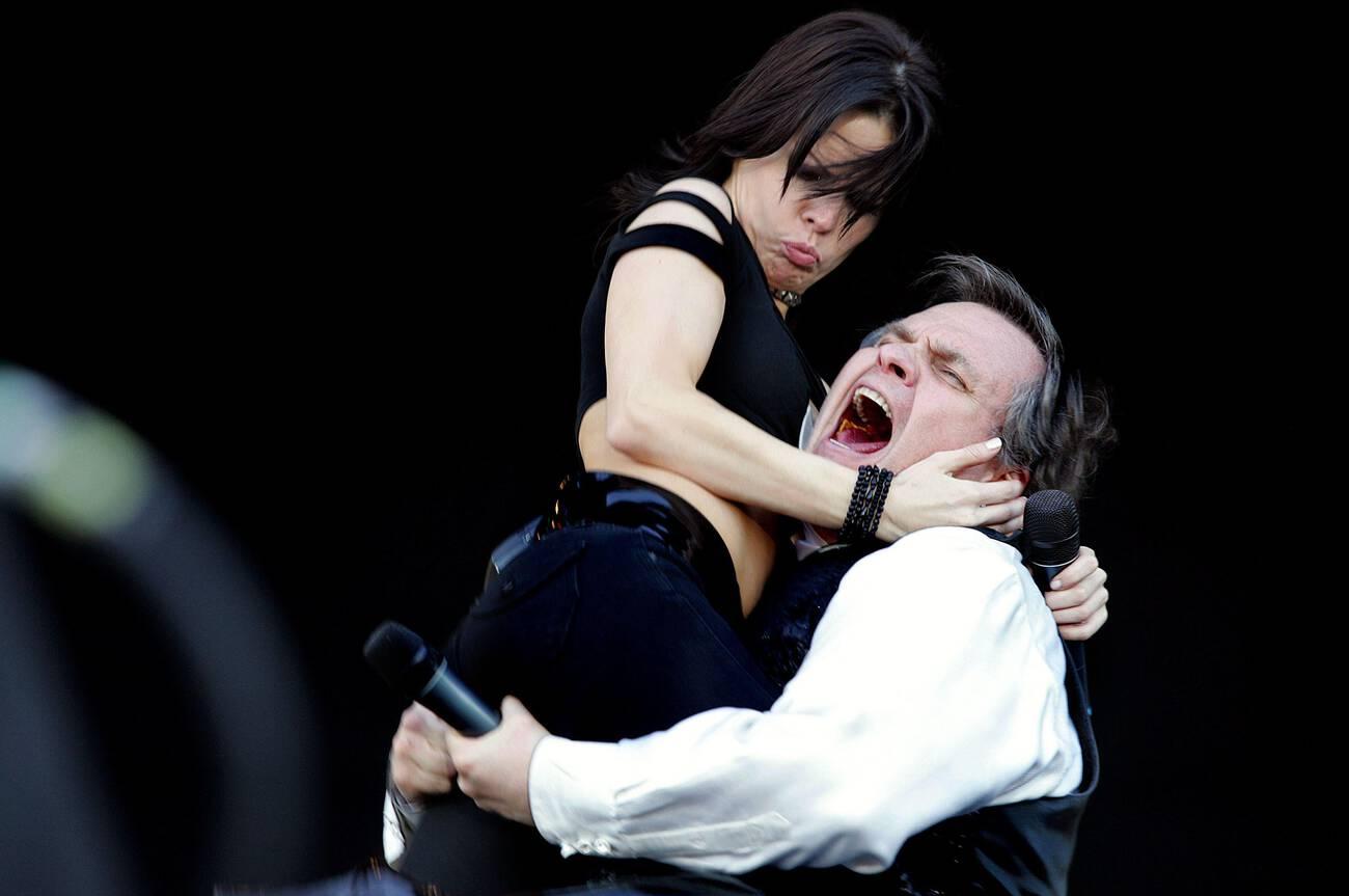 Meat Loaf And Marion Raven At Sweden Rock Festival In Solvesborg, Sweden, June 2007.