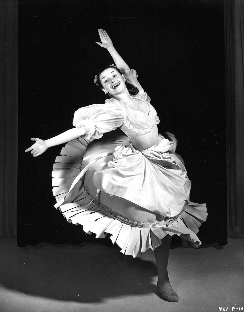 Audrey Hepburn In Secret People, 1952.