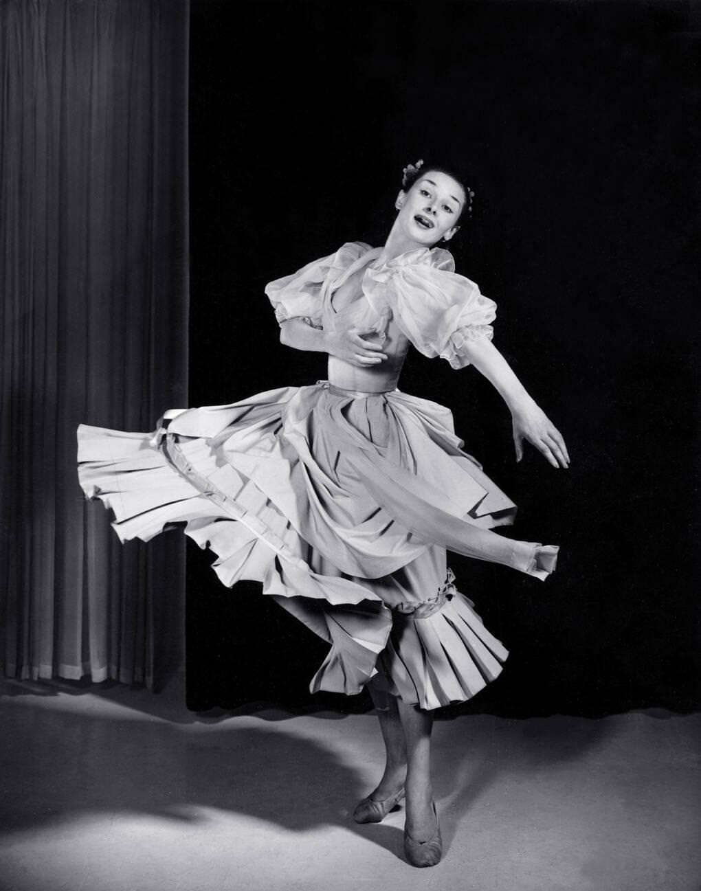 Audrey Hepburn In The Secret People, 1952.