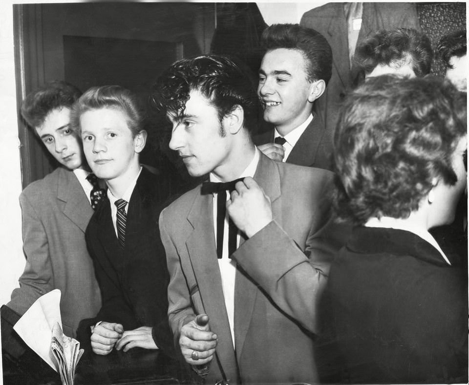 A Best Dressed Teddy Boy Competition In Nottingham, 1956.