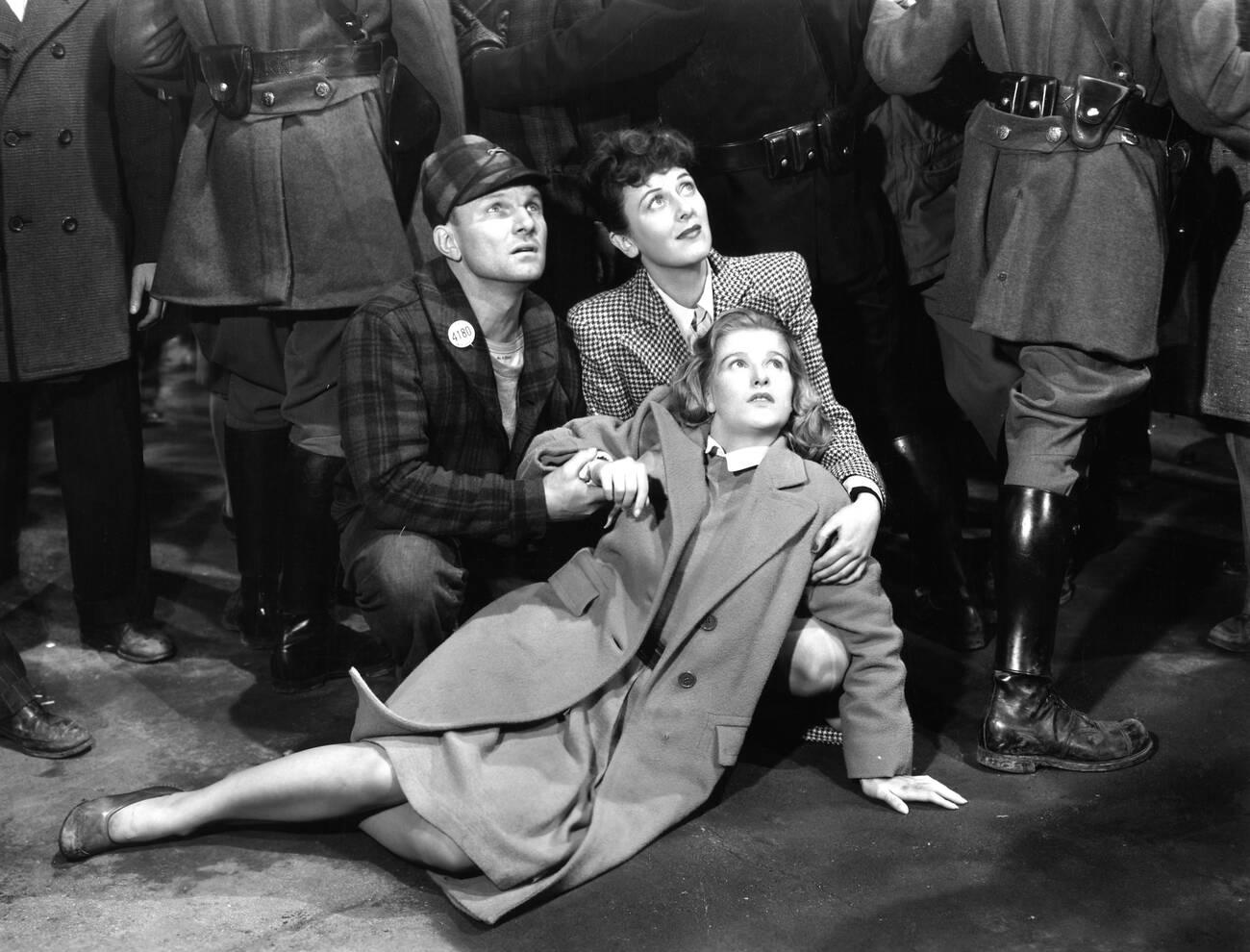 Barbara Bel Geddes And Ann Dvorak In &Amp;Quot;The Long Night,&Amp;Quot; 1947.