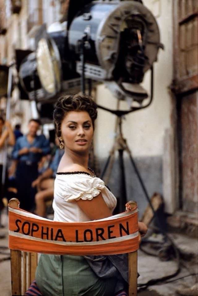Sophia Loren On The Set Of “The Miller’s Beautiful Wife”, Photo By David Seymour, Rome, Italy, 1955