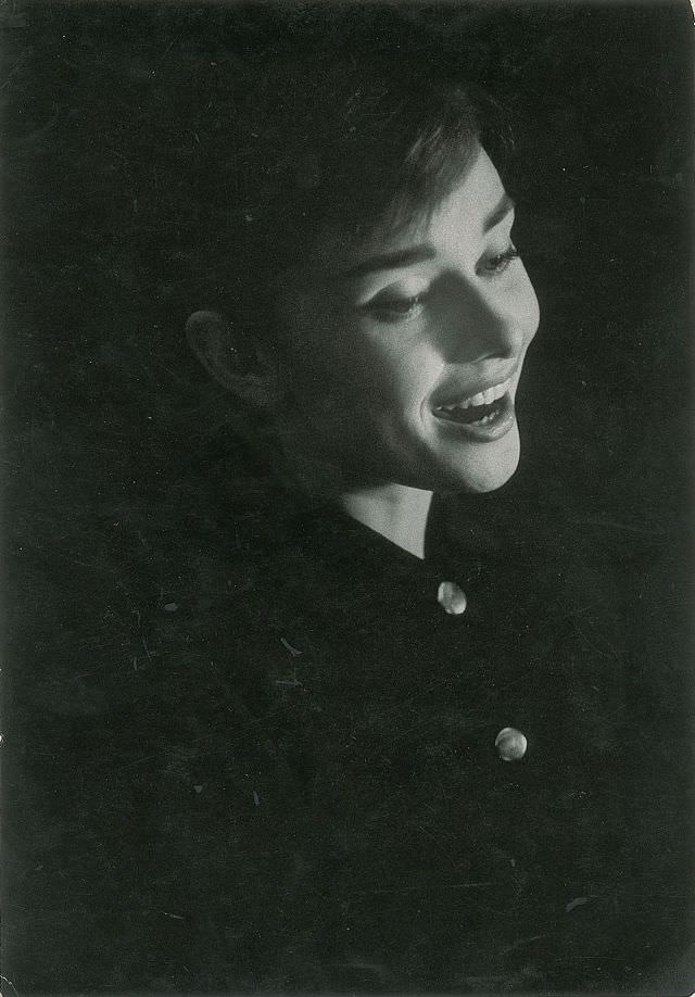 Audrey Hepburn During Singing Practice For The Film &Amp;Quot;Funny Face&Amp;Quot;, Photo By David Seymour, 1956