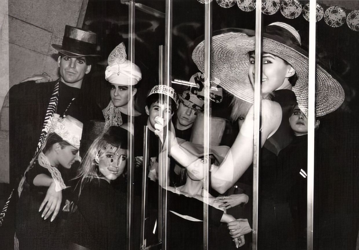 Hat Fashion At The Stock Exchange Nightclub.