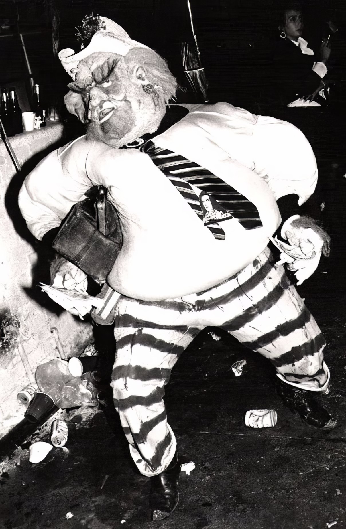 Believe It Or Not, The Artist Inside This Monster Was A Very Handsome Guy...at Another No-Name Loft Party.