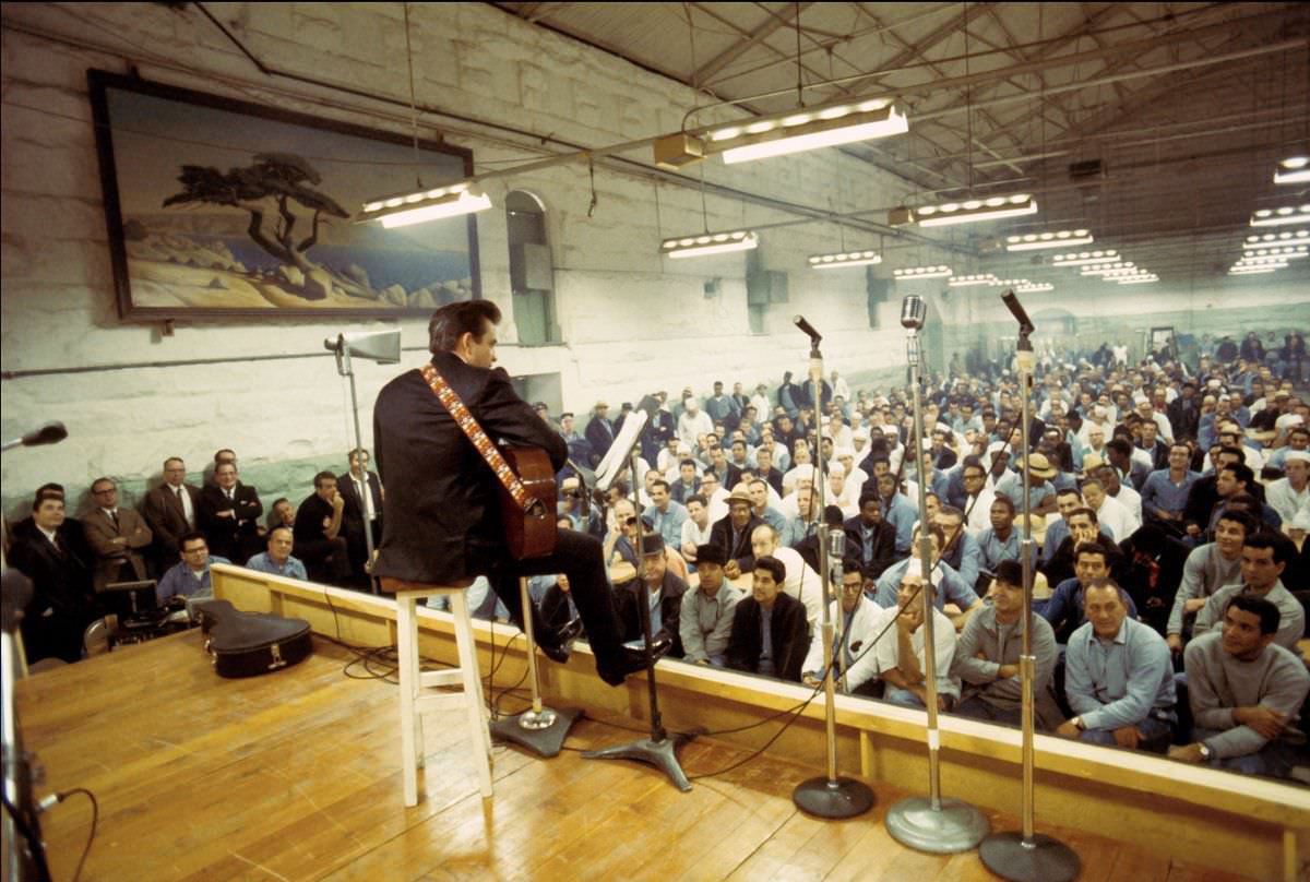 When Johnny Cash Performed At Folsom State Prison In California, 1968