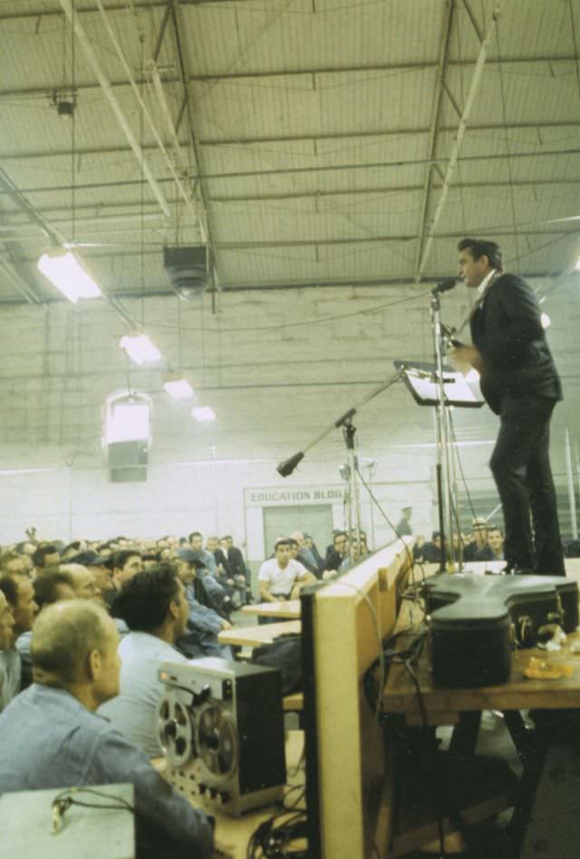 When Johnny Cash Performed At Folsom State Prison In California, 1968