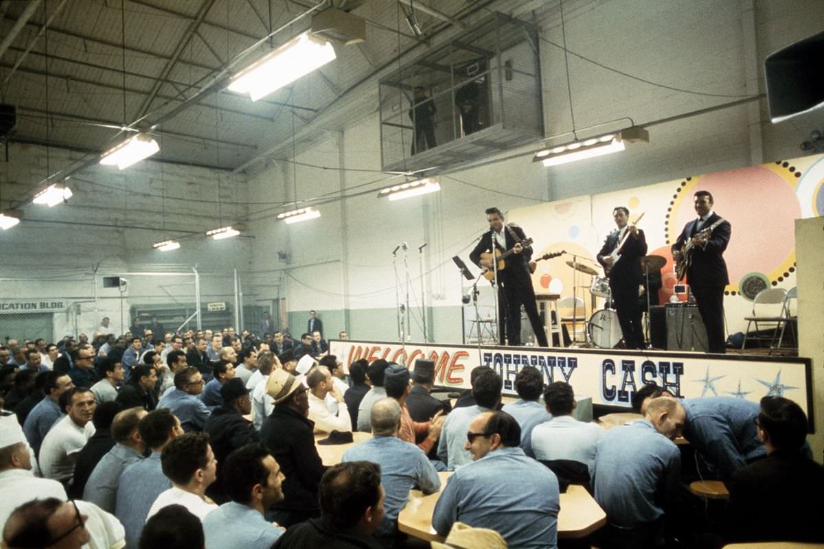 When Johnny Cash Performed At Folsom State Prison In California, 1968