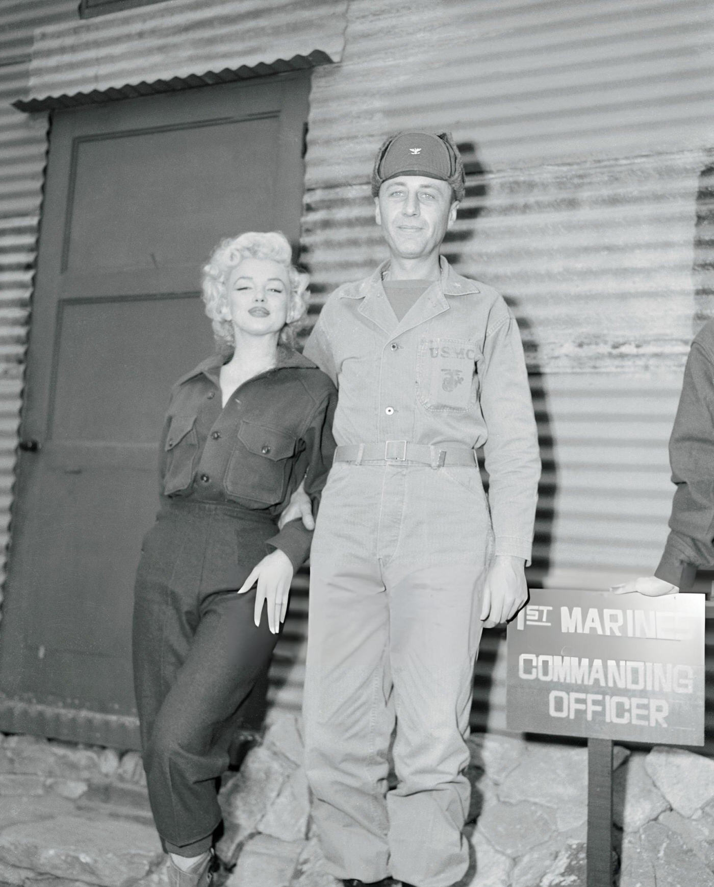 Marilyn Monroe With Marine Col. William K. Jones, 1950S.