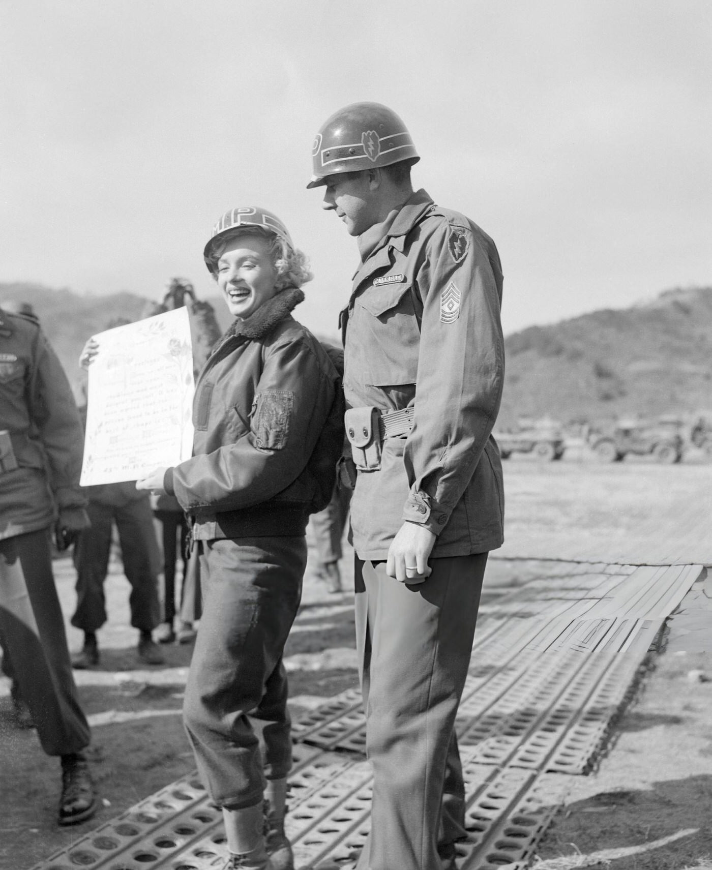 Marilyn Monroe In Korea, 1954.