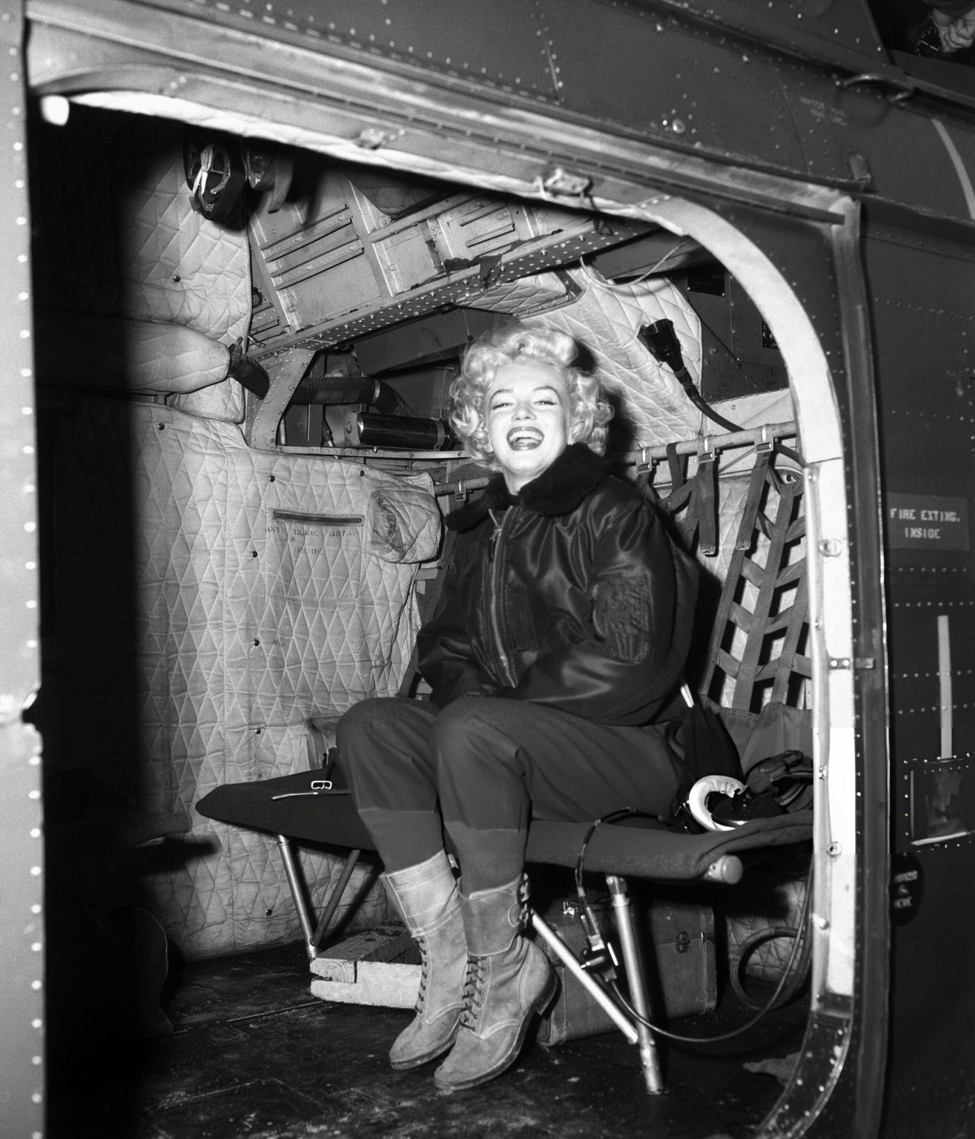 Marilyn Monroe In Korea, 1954.