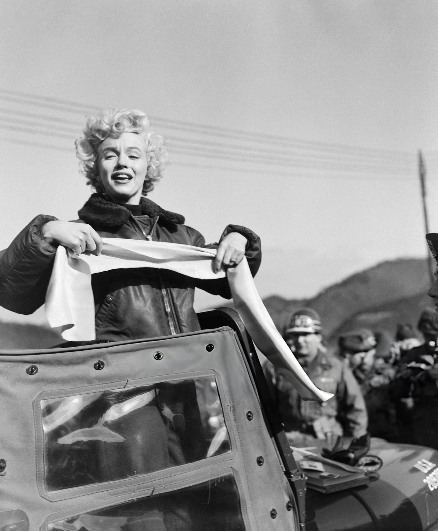 Marilyn Monroe Visiting A Serviceman, 1950S.