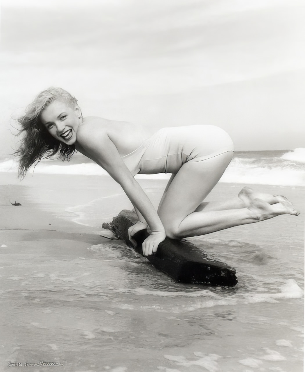 Marilyn Monroe At Tobay Beach, Long Island In The Summer Of 1949