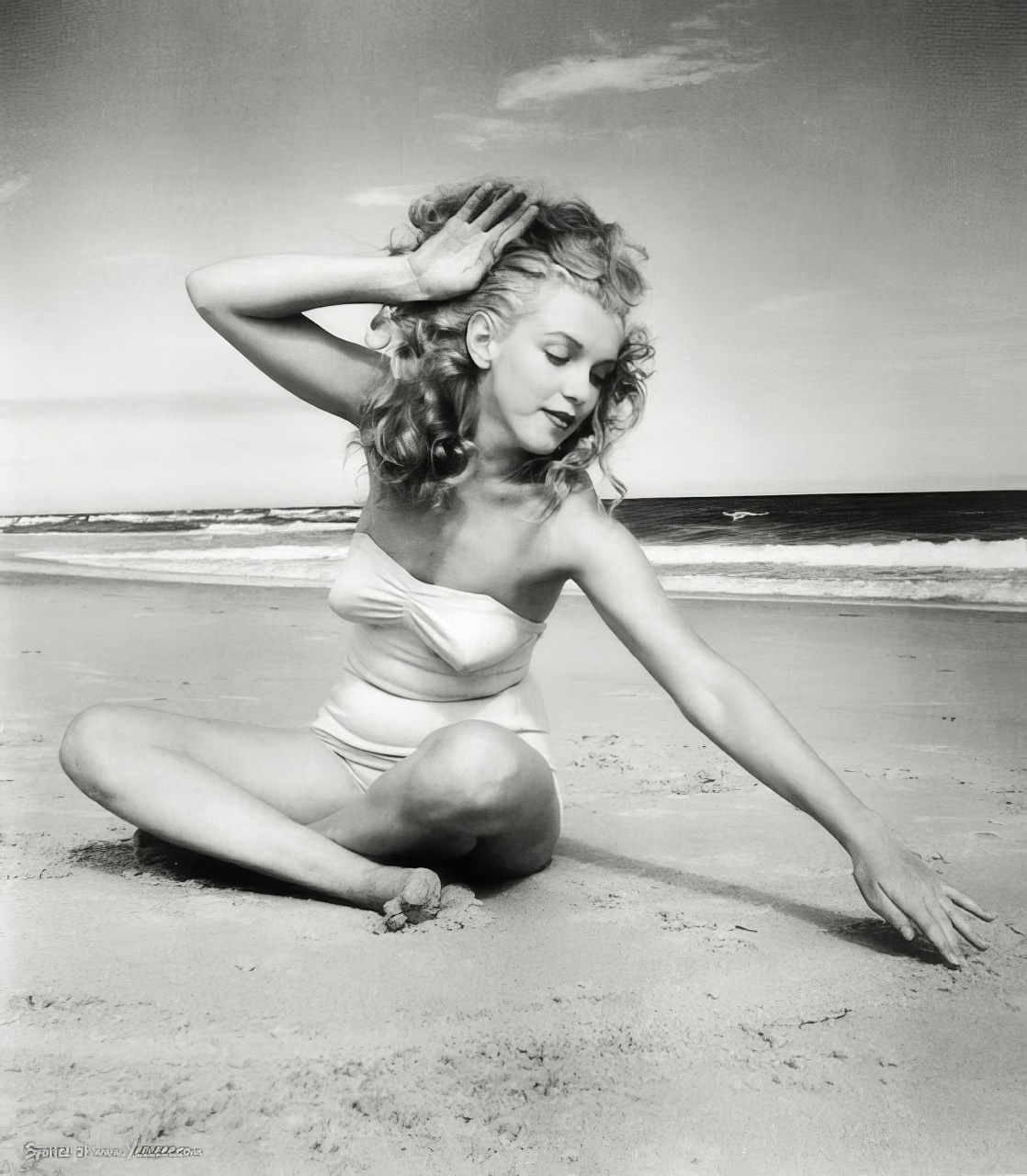 Marilyn Monroe At Tobay Beach, Long Island In The Summer Of 1949