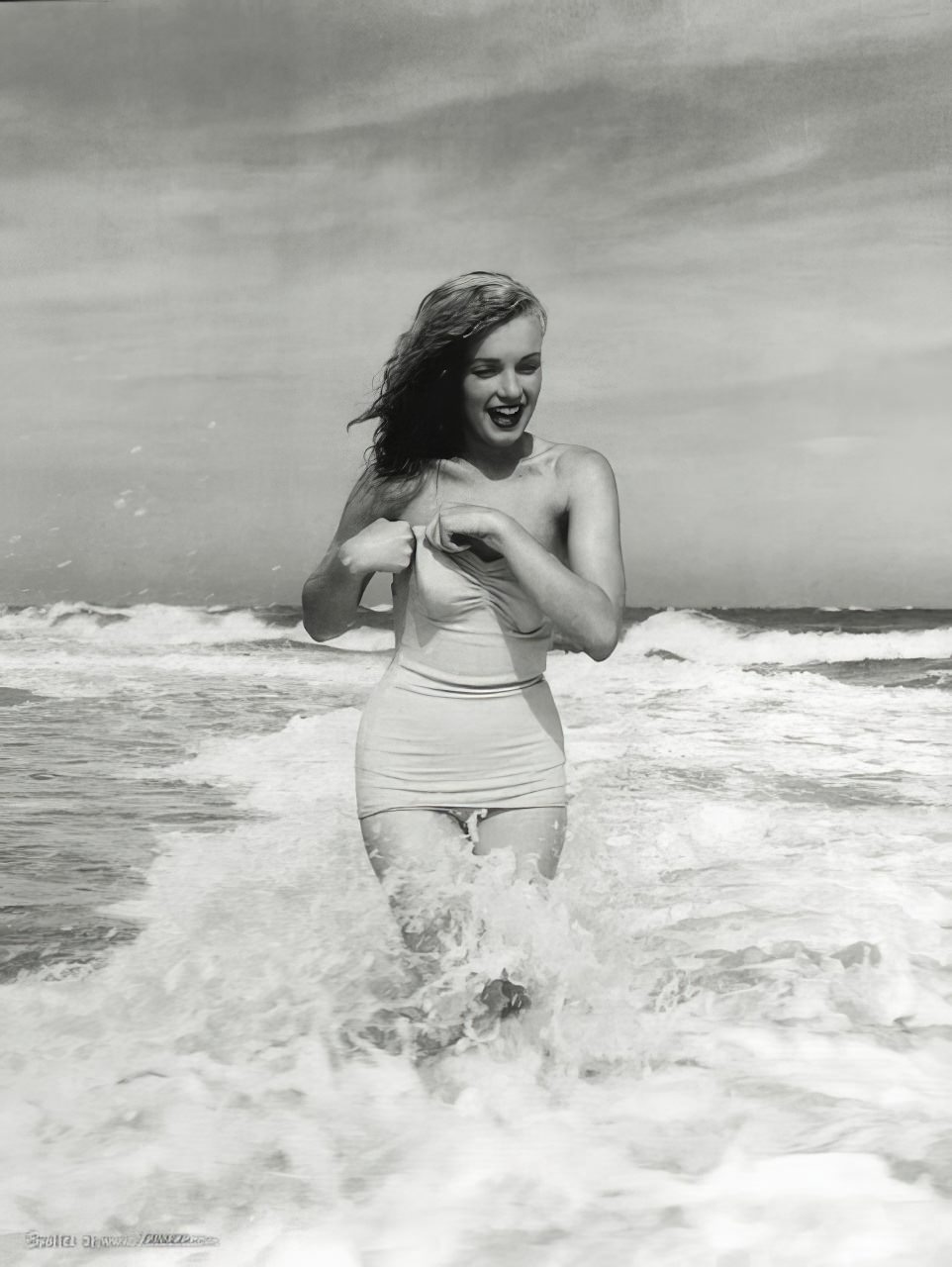Marilyn Monroe At Tobay Beach, Long Island In The Summer Of 1949