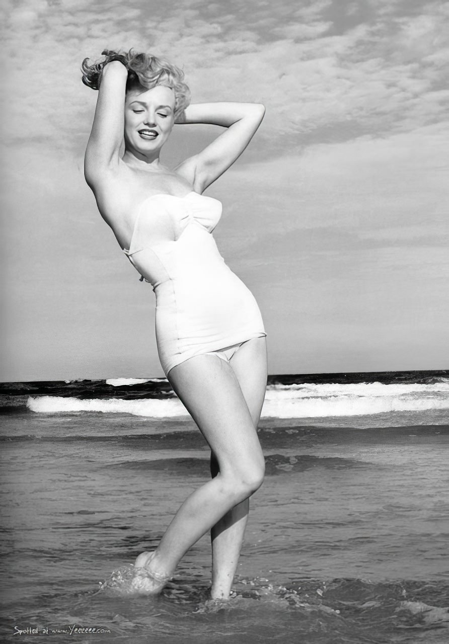 Marilyn Monroe At Tobay Beach, Long Island In The Summer Of 1949
