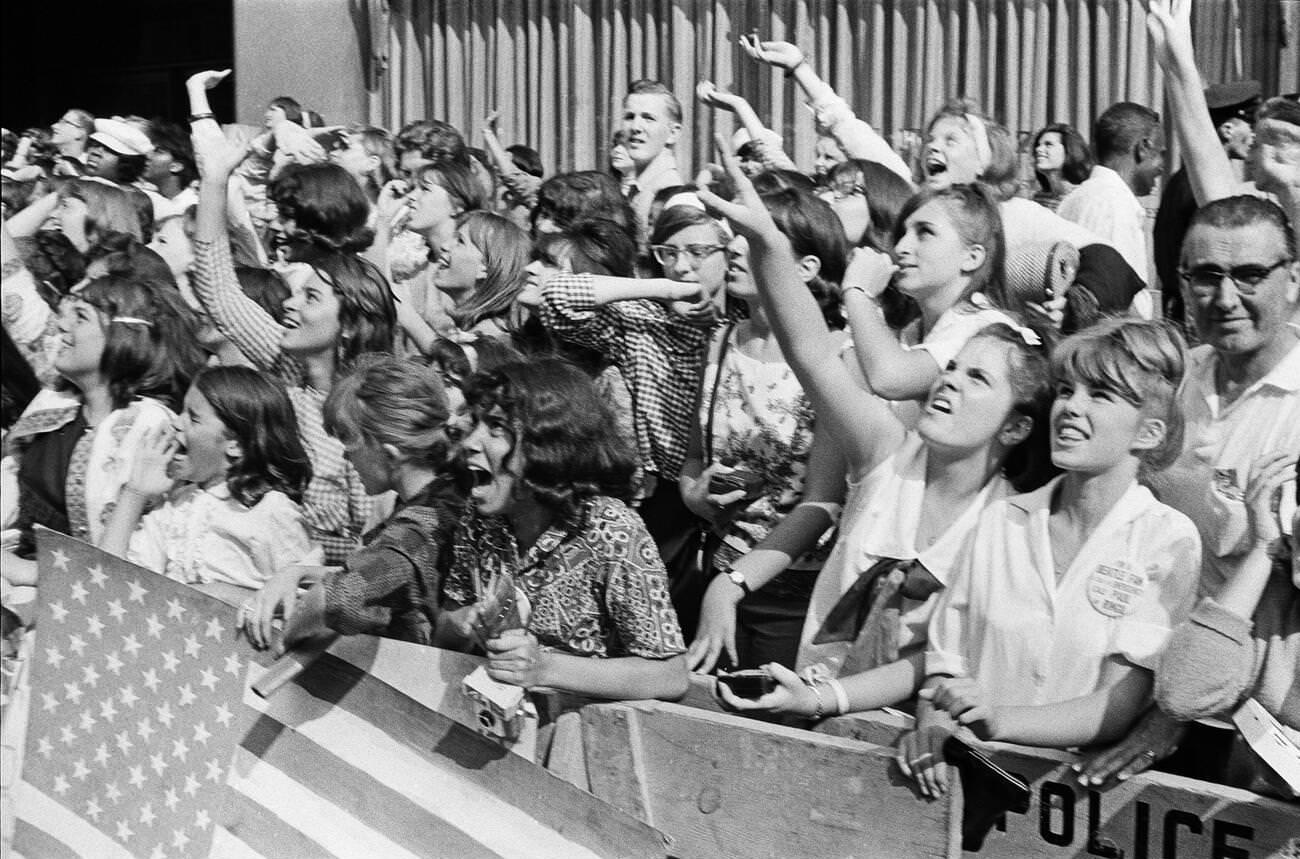 The Beatles In New York City, On Their North American Tour Ahead Of Their Concert To Be Held At Forest Hills.